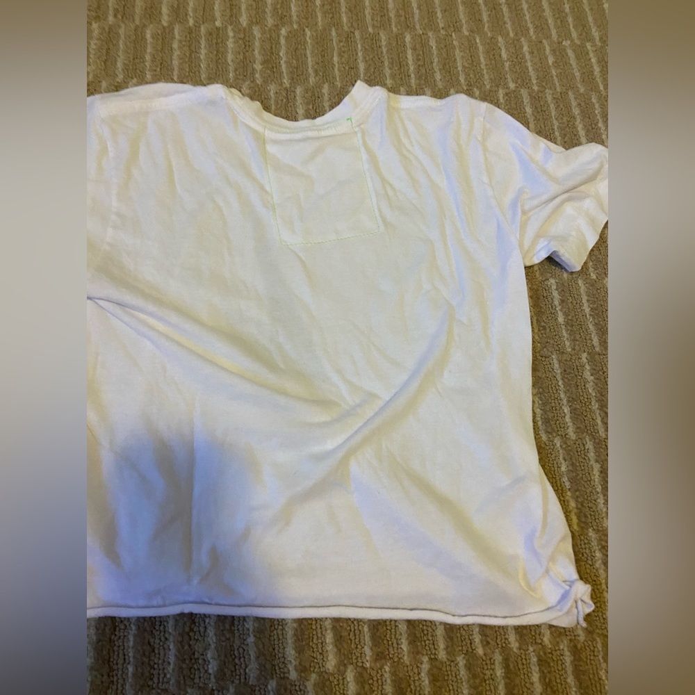 Aviator Nation white lighting bolt short sleeve top